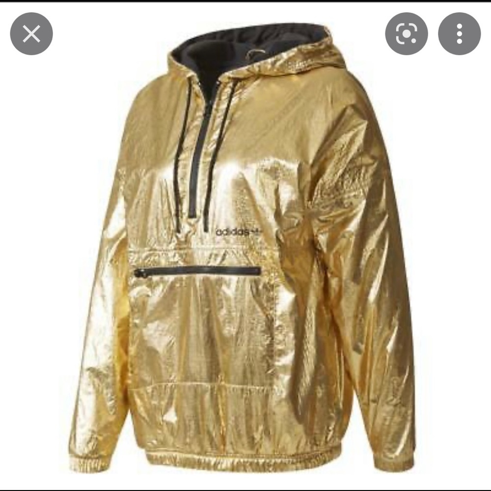 Gold Adidas Windbreaker